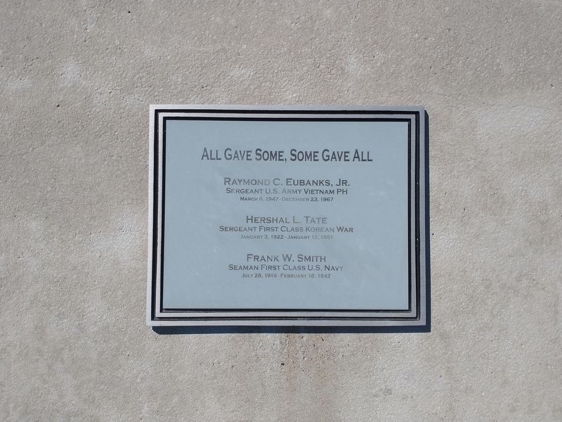 Beersheba Springs Veterans Memorial Marker image. Click for full size.