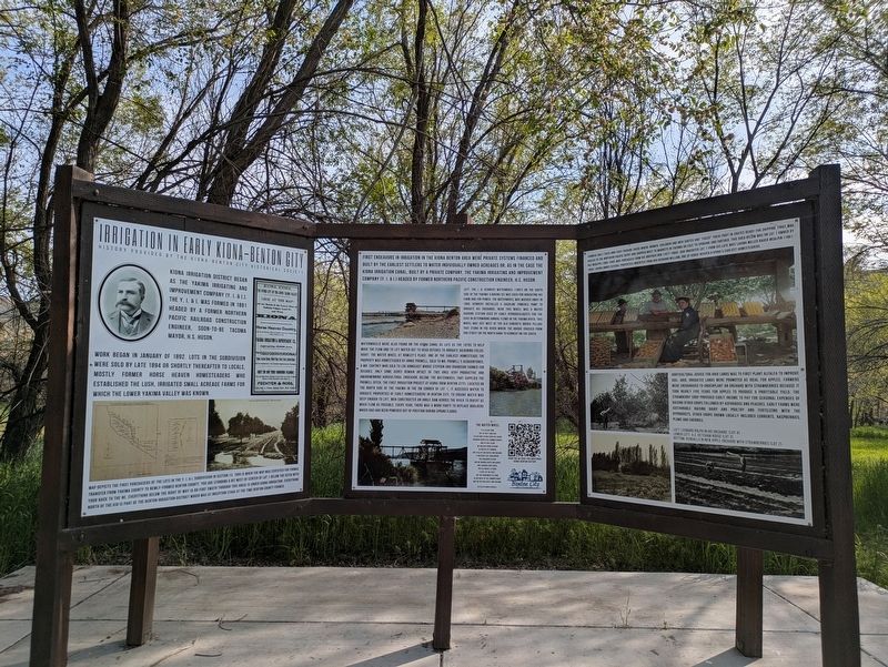 Irrigation in Early Kiona-Benton City Marker image. Click for full size.