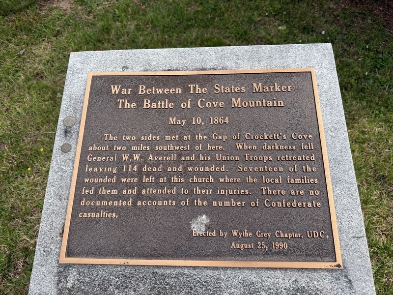 Battle of Cove Mountain. Click for full size. Battle of Cove Mountain image. Click for full size.