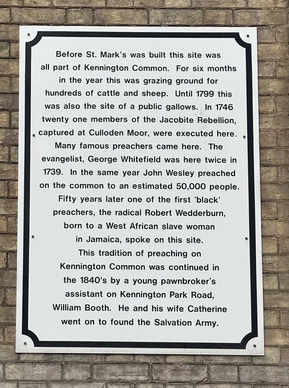 St Mark�s Church Marker - Panel Two image. Click for full size.
