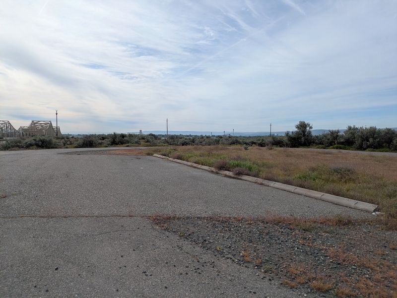 Former location of Sacagawea Marker. Click for full size. Former location of Sacagawea Marker image. Click for full size.