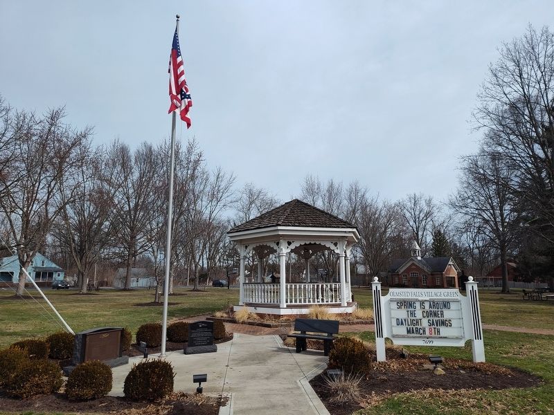 Olmsted Falls Village Green Park. Click for full size. Olmsted Falls Village Green Park image. Click for full size.