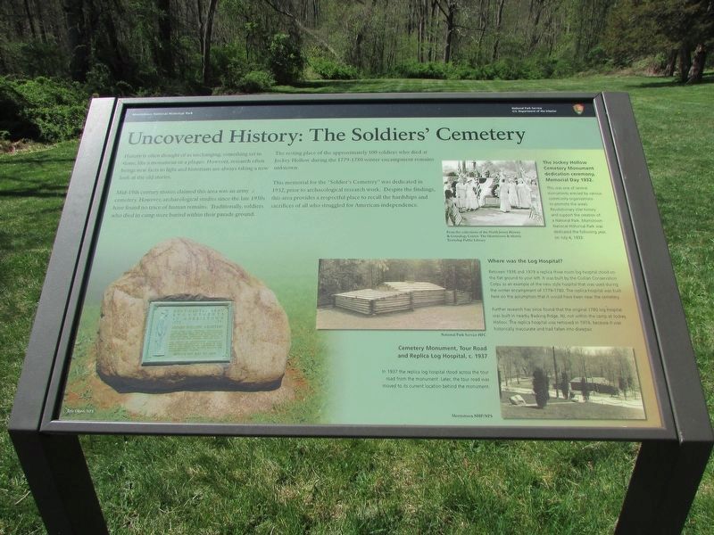 Uncovered History: The Soldiers� Cemetery Marker image. Click for full size.