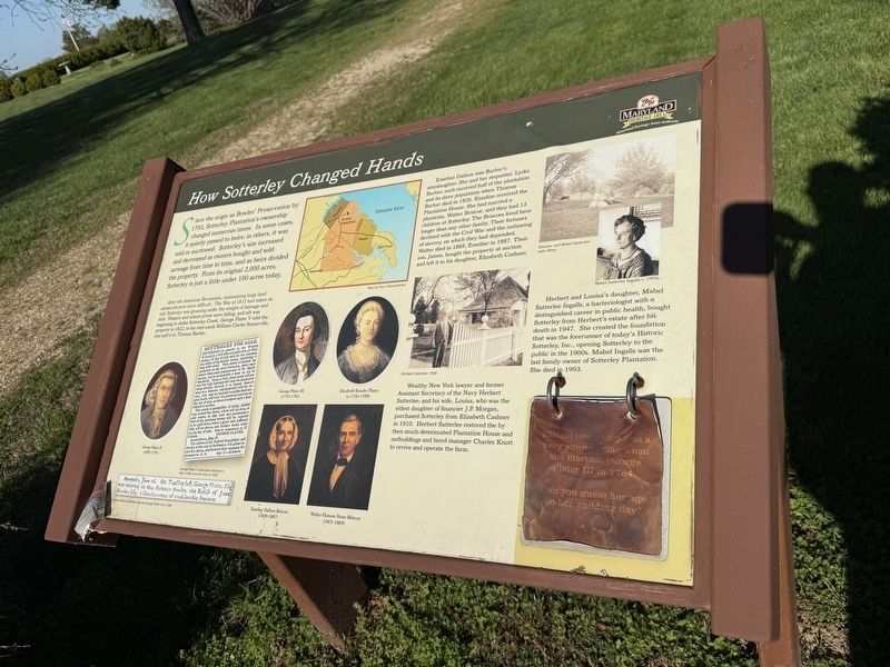 How Sotterley Changed Hands Marker image. Click for full size.