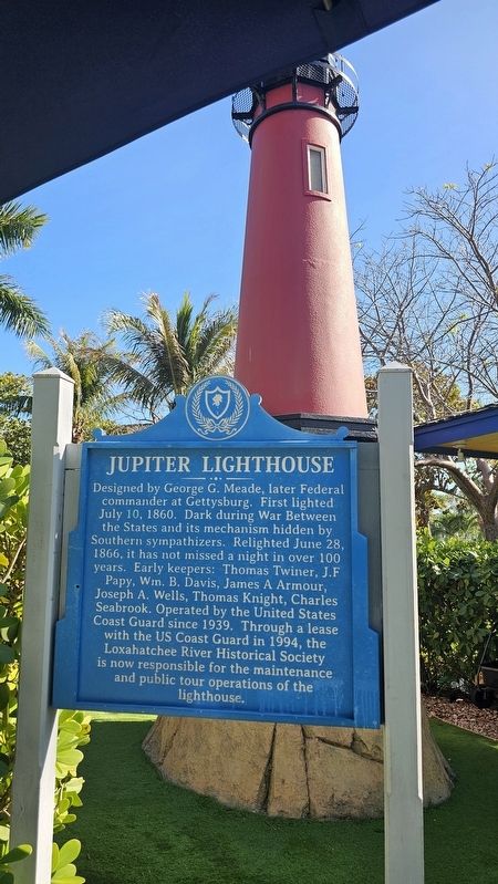 Jupiter Lighthouse Marker image. Click for full size.