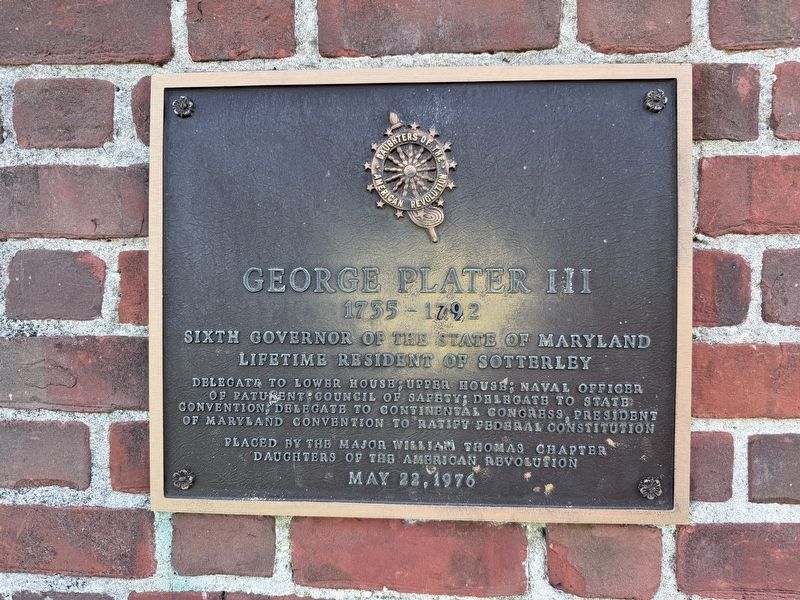 George Plater III Marker image. Click for full size.