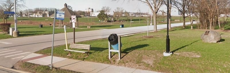 Old Northlake Library site Marker. Click for full size. Old Northlake Library site Marker image. Click for full size.