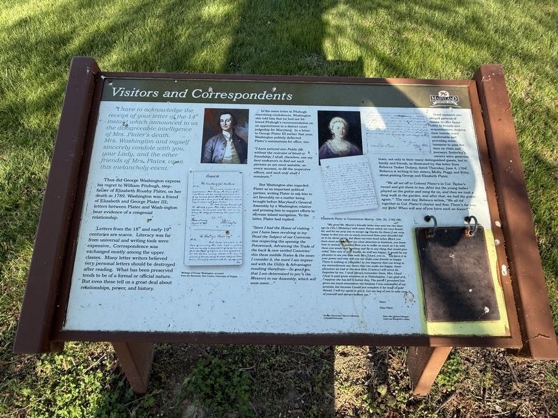 Visitors and Correspondents Marker. Click for full size. Visitors and Correspondents Marker image. Click for full size.