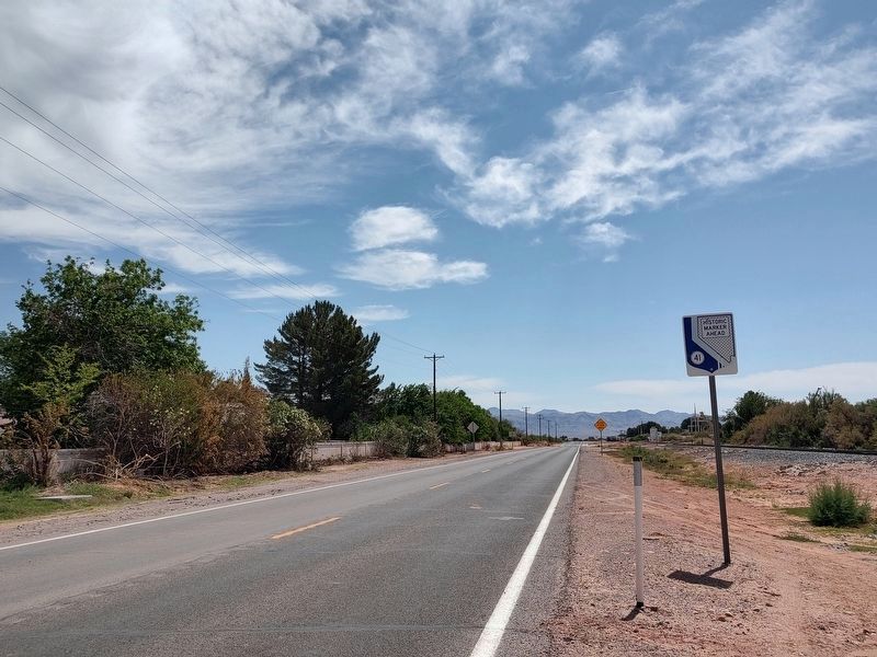 Pueblo Grande de Nevada Marker Ahead Sign. Click for full size. Pueblo Grande de Nevada Marker Ahead Sign image. Click for full size.