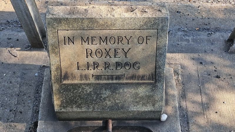 Grave of Roxey the LIRR Dog. Click for full size. Grave of Roxey the LIRR Dog image. Click for full size.