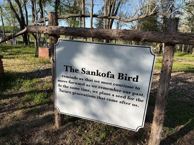 Sankofa Bird side of the marker. Click for full size. Sankofa Bird side of the marker image. Click for full size.