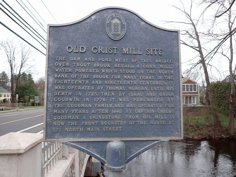Old Grist Mill Site Marker. Click for full size. Old Grist Mill Site Marker image. Click for full size.