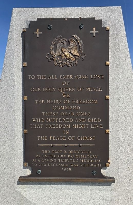United G & F Cemetery Veterans Memorial image. Click for full size.