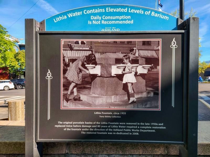 Ashland Lithia Water Marker [reverse side] image. Click for full size.