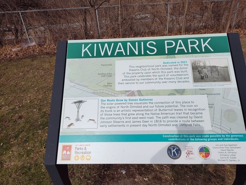 Kiwanis Park Marker. Click for full size. Kiwanis Park Marker image. Click for full size.