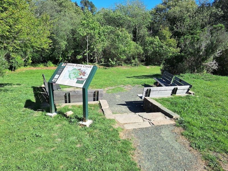 Santa Rosa Creek Marker. Click for full size. Santa Rosa Creek Marker image. Click for full size.
