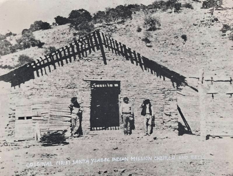 Original 1818 Mission Church and Bells image. Click for full size.