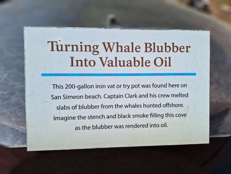 Turning Whale Blubber Into Valuable Oil Marker image. Click for full size.