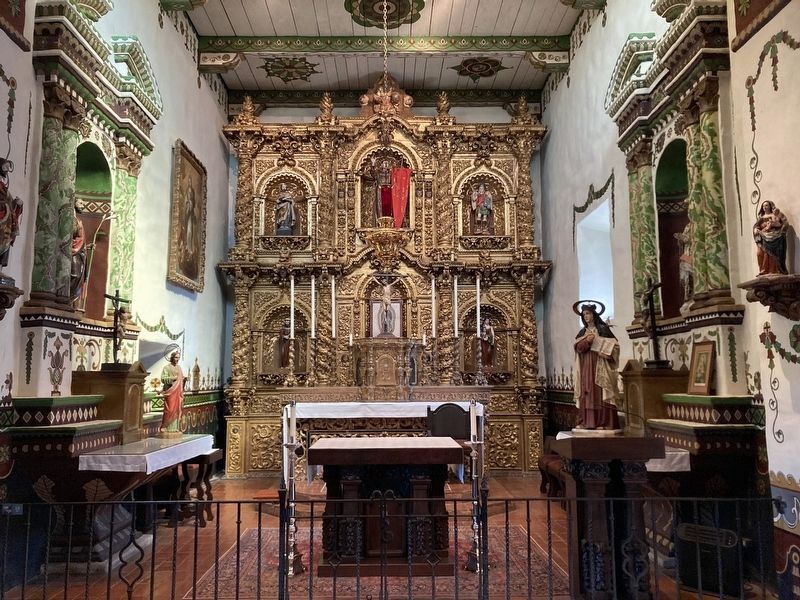 Fr. Serra�s Church Altar image. Click for full size.