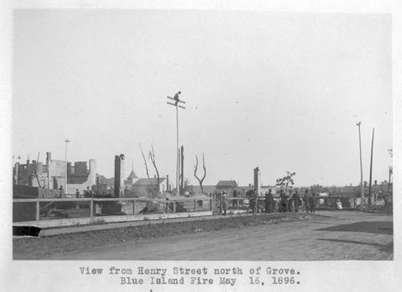 Blue Island Fire of 1896 image. Click for full size.