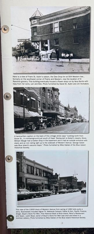 Three photos on the left side of the marker image. Click for full size.