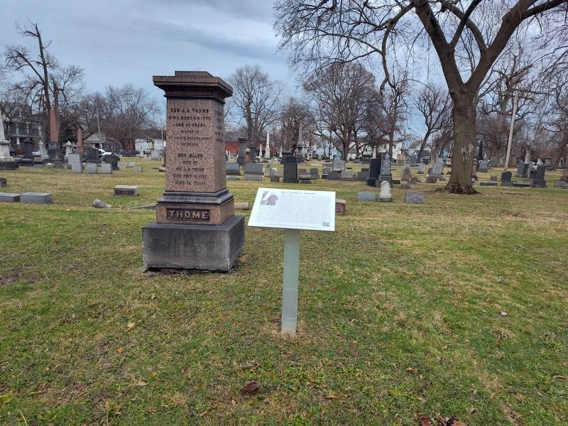 Rev. James A. Thome Marker. Click for full size. Rev. James A. Thome Marker image. Click for full size.