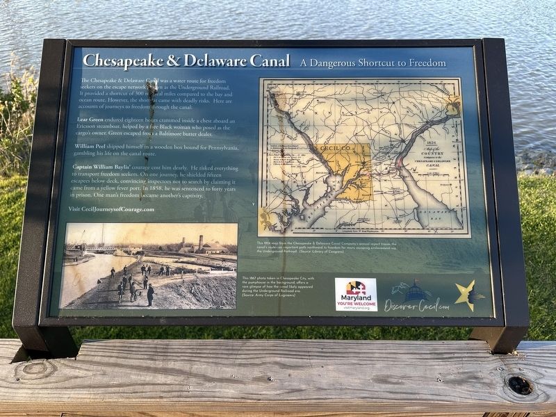 Chesapeake & Delaware Canal Marker image. Click for full size.