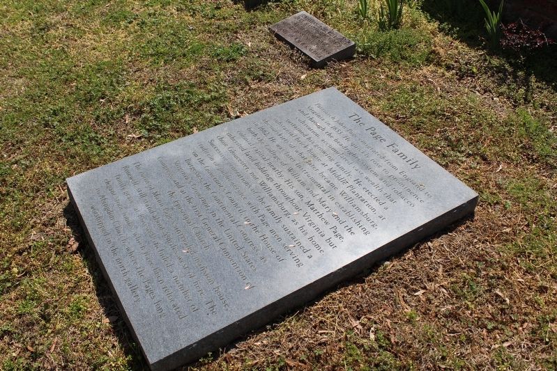 The Page Family Marker image. Click for full size.