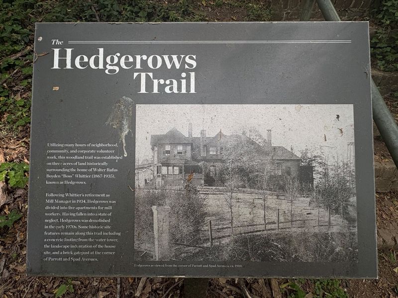 The Hedgerows Trail Marker image. Click for full size.