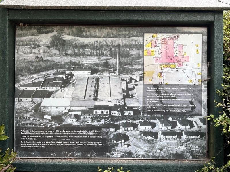 Whittier Mill Village Marker image. Click for full size.