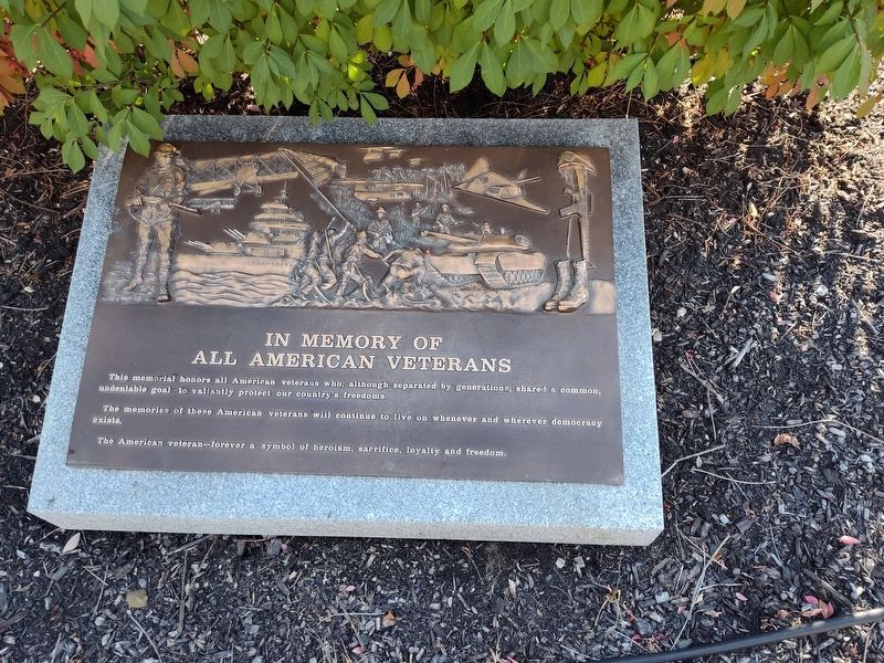 In Memory of all American Veterans Marker image. Click for full size.