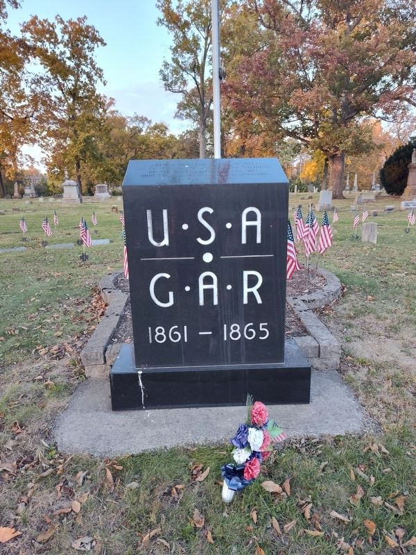 U.S.A. G.A.R. Veterans Memorial Marker. Click for full size. U.S.A. G.A.R. Veterans Memorial Marker image. Click for full size.