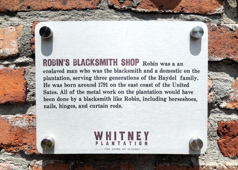 Robin's Blacksmith Shop Marker image. Click for full size.