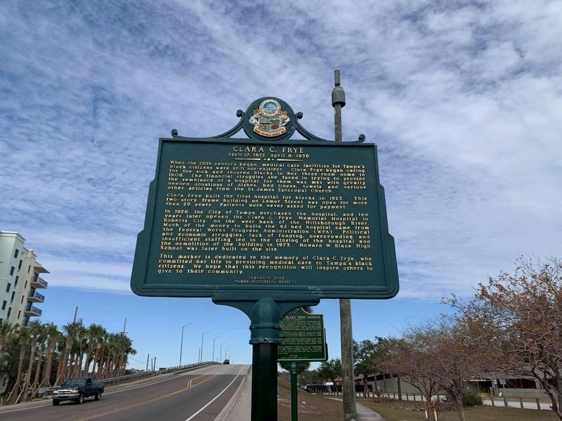Clara C. Frye Marker image. Click for full size.