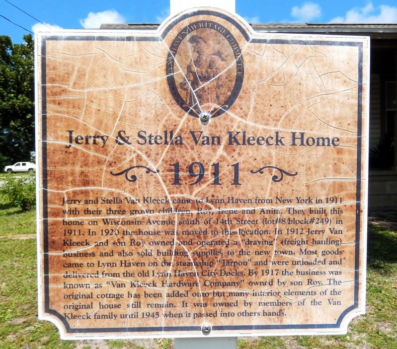 Jerry & Stella Van Kleeck Home Marker. Click for full size. Jerry & Stella Van Kleeck Home Marker image. Click for full size.