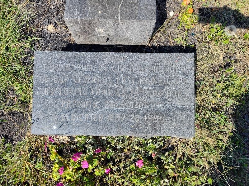 Veterans Memorial Marker. Click for full size. Veterans Memorial Marker image. Click for full size.