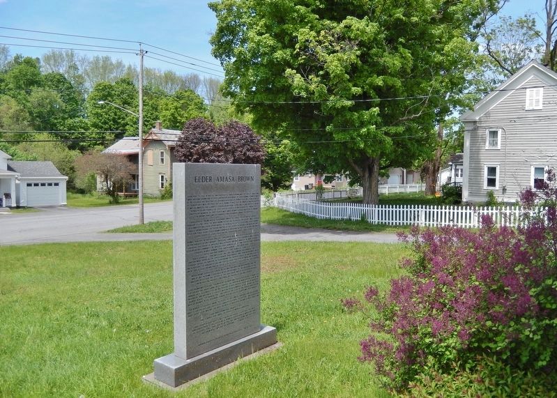Elder Amasa Brown Marker (<i>east side</i>). Click for full size. Elder Amasa Brown Marker (<i>east side</i>) image. Click for full size.