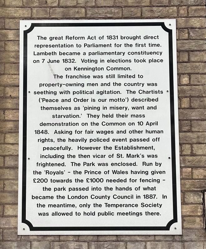 St Mark�s Church Marker - Panel Three image. Click for full size.