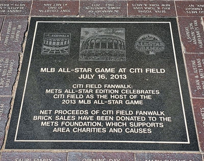 MLB All-Star Game at Citi Field Marker image. Click for full size.