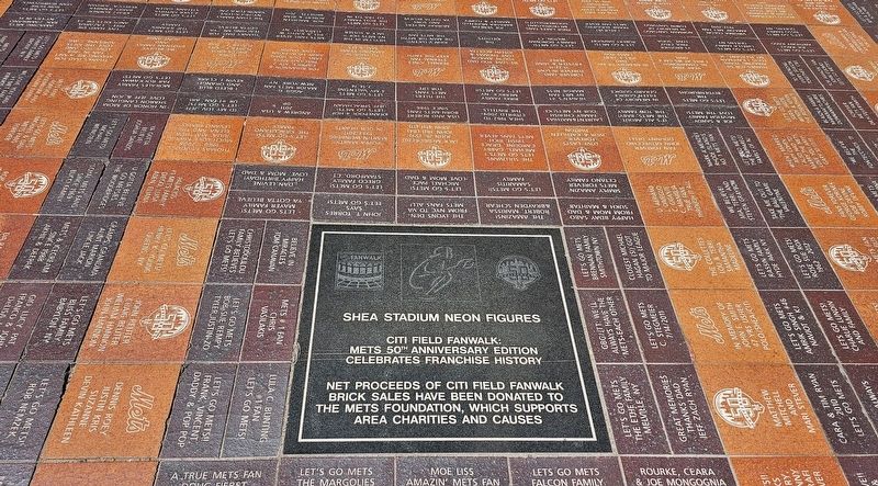 Shea Stadium Neon Figures Marker image. Click for full size.