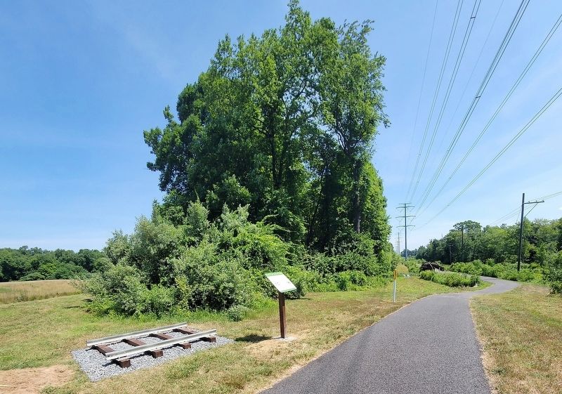 Trolley Line Trail Memorial. Click for full size. Trolley Line Trail Memorial image. Click for full size.