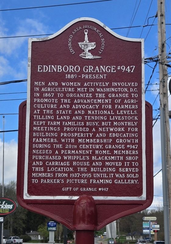 Edinboro Grange #947 Marker. Click for full size. Edinboro Grange #947 Marker image. Click for full size.