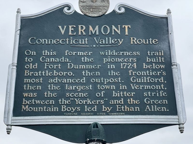 Vermont Marker. Click for full size. Vermont Marker image. Click for full size.