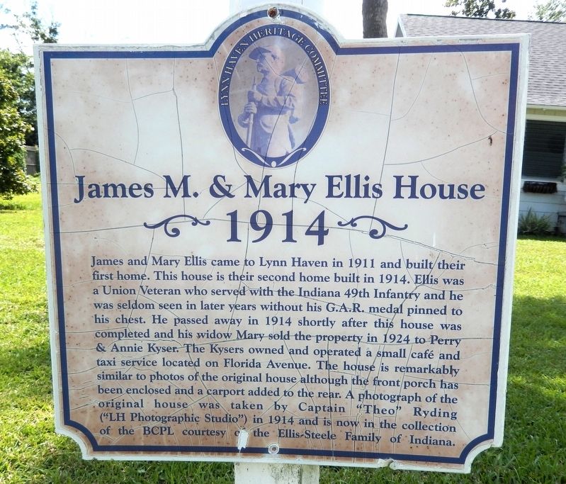 James M. & Mary Ellis House Marker image. Click for full size.