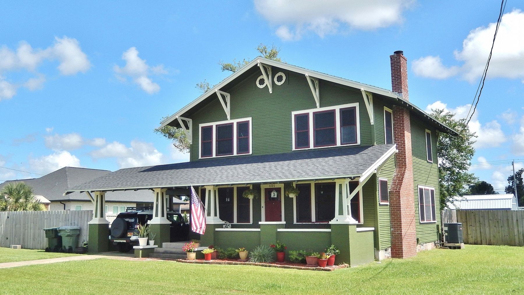 John M. & Edna Cooley Home (<i>northwest elevation</i>). Click for full size. John M. & Edna Cooley Home (<i>northwest elevation</i>) image. Click for full size.