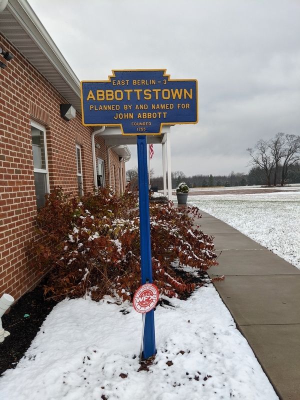 Abbottstown Marker. Click for full size. Abbottstown Marker image. Click for full size.