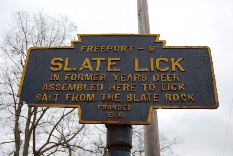 Slate Lick Marker image. Click for full size.