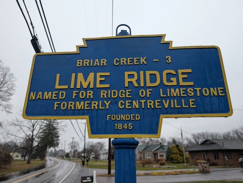 Lime Ridge Marker image. Click for full size.