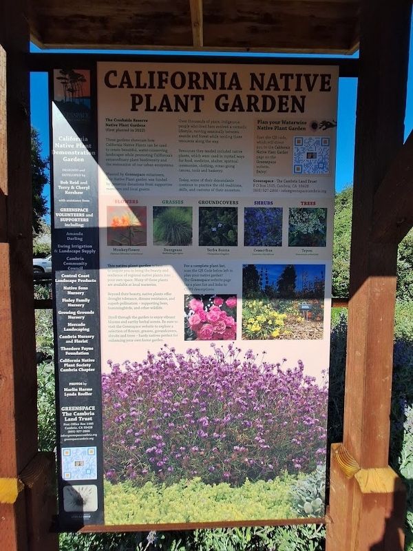 California Native Plant Garden Marker. Click for full size. California Native Plant Garden Marker image. Click for full size.