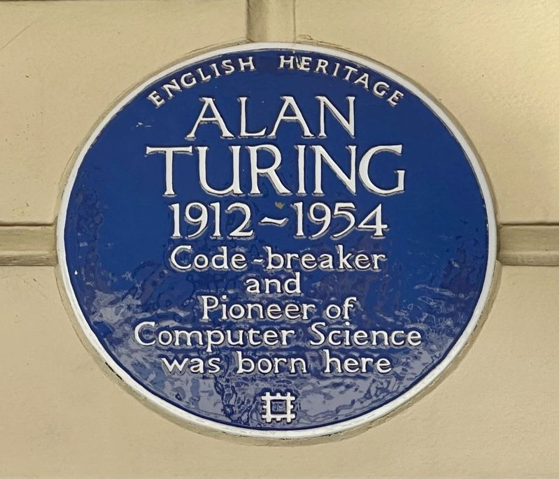 Alan Turing Marker image. Click for full size.